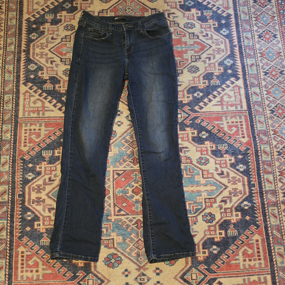 Levi's Dark Blue Straight Leg Jeans